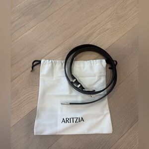 BRAND NEW Aritzia Legendary Solid Brass Leather Belt